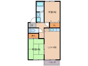 宮川駅 徒歩20分 1階の物件間取画像